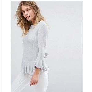 Asos peplum sweater top